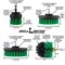 Drill Brush Power Scrubber By Useful Products 5 in W 7 in L Brush, Green G-S-E542O-QC-DB - alternate 5